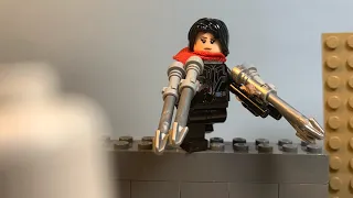 Lego Attack on titan Mikasa Vs The Warhammer titan