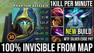 OMG 1Kill Per Min Battlefury PA + 100% Invisible From the Map with Silver Edge 1Crit K.O DotA 2