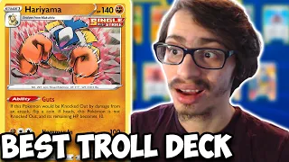 Hariyama Is The BEST Troll Deck You Can Play Right Now! Invincible (almost) Fusion Strike PTCGO