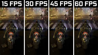 15 FPS vs 30 FPS vs 45 FPS vs 60 FPS Gaming