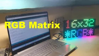 Matrix RGB Led P10 32x16 avec Arduino || H-LAB