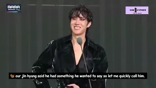 [ENG SUB] BTS JHOPE SPEECH MAMA PLATINUM AWARD 2022