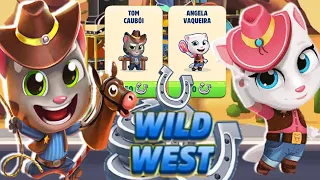 Talking Tom Gold Run WILD WEST EVENT Cowboy Tom vs Cowboy Angela vs Roy Raccoon & Lucky Card