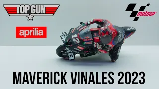 Diecast Custom Aprilia | Maverick Vinales | 2023 Skala 1:18