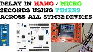 How to create delay in nano/micro seconds using timers in stm32
