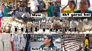 Bandra hill road | Bht bht garami hai 🥵 | Halat karab hogyi😥 I #shoppingvlog #nandinivlogs