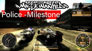 nfs most wanted milestone police (Gameplay in hd)