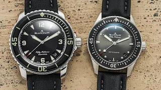 Two of the Most Legendary Dive Watches: Blancpain Fifty Fathoms vs. Fifty Fathoms Bathyscaphe