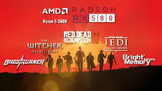 RYZEN 5 3600 // RX 580 (8GB) // TESTED IN 5 GAMES - JAN 2023