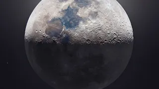 Telescope Moon - Close Up View - Real Sound - HD