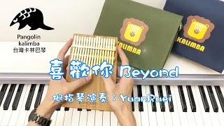 【卡林巴琴Tab】《喜歡你》Beyond 卡林巴/拇指琴(緬甸柚木板式琴) kalimba cover by YuanRuei / 元瑞