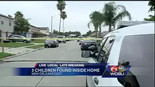 Three children found inside New Orleans East home where man, his mom killed