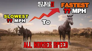 SLOWEST TO FASTEST HORSE IN RED DEAD REDEMPTION 2 ONLINE