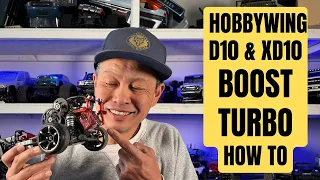 Hobbywing D10 motor and XD10 esc - configuring Boost and Turbo for best rc drift motor combo