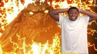 GODZILLA  EARTH DEATH? GODZILLA  EARTH  V.S ANIME King Ghidorah reaction