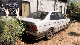 Rebuilding a BMW M5 E34 - Forza Horizon 5 | Thrustmaster T300RS Gameplay