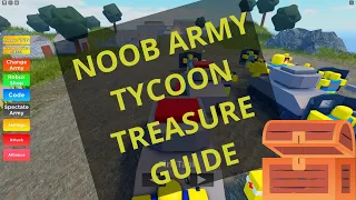 NOOB ARMY TYCOON, HOW TO FIND ALL THE TREASURES!