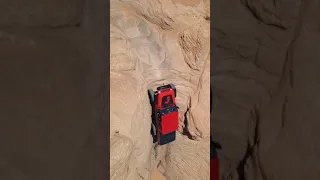 Giant jeep climbing straight wall