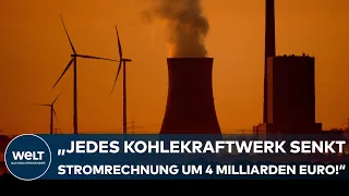 ENERGIEKRISE: "Jedes Kohlekraftwerk senkt die Stromrechnung der Deutschen um vier Milliarden Euro"