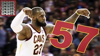 LeBron DROPS 57 POINTS On The Wizards!!!
