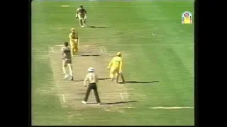 The end of an era. Richard Hadlee's last ball ever on Australian soil. SCG 1987/88