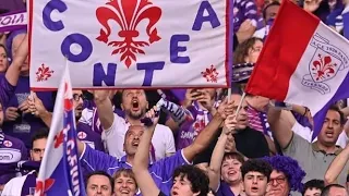 TIFOSI DELLA FIORENTINA DA BRIVIDI ALLA FINALE. INGRESSO SQUADRA, FORMAZIONE E APPLAUSI FINALI