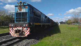 CRRC CDD6A1 9789 de Trenes Argentinos Cargas N°5001 Pasando por Ing. Pablo Nogués.
