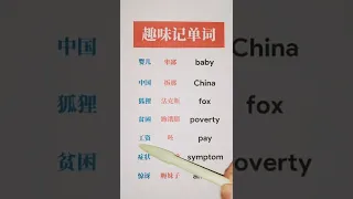 Learn Chinese for beginners - basic Chinese - Chinese vocabulary #Chinese #Study #Shorts #1370