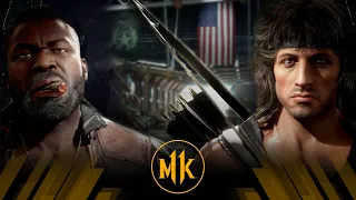 Mortal Kombat 11 - Jax Vs Rambo (Very Hard)