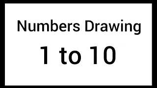 How to draw pictures using numbers 1 to 10//Numbers drawing easy step by step//Drawing for kids.