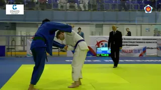 66 kg Бажура П Гусейнов Д 18 04 2015 Т4 Всероссийские соревнования на кубок Председателя СКР, ИЖЕВ