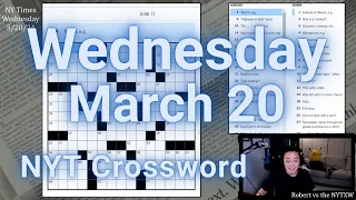 Struggling on Connections [0:20/3:57]  ||  Wednesday 3/20/24 New York Times Crossword