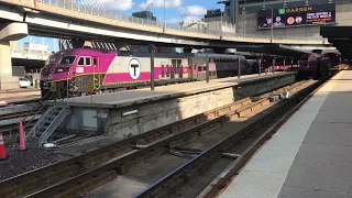 MBTA/Amtrak action at Boston's North Station