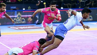 Pro Kabaddi 2019 Highlights | Tamil Thalaivas  vs Jaipur Pink Panthers | Hindi M52