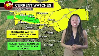 SEVERE WEATHER UPDATE for North Georgia 05/09/24