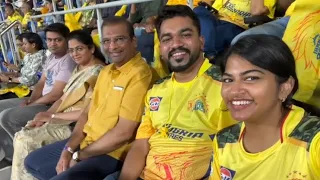 STELLA RAMOLA AND FAMILY IN IPL CSK MATCH #stellaramola #family #csk #ipl #tamil #jesus #christian