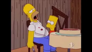 I Simpson, Homer mangia una bistecca di 7 kg