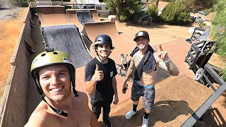 Nitro Circus Riders Session Backyard Skatepark!