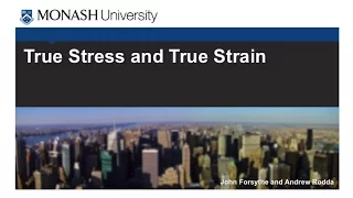 True Stress and Strain