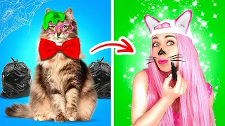 From Nerd To Popular Hello kitty 🐱🎀Incredible Cat Beauty Makeover And DIY Gadgets by Bla Bla Jam!