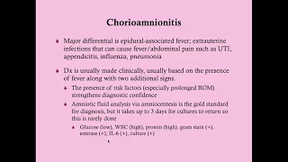 Chorioamnionitis - CRASH! Medical Review Series