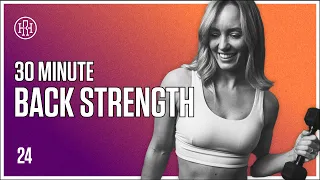 30 MIN Back Strength Workout // HR12WEEK EXPRESS : Day 24