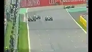 Montoya vs. Raikkonen vs. Schumacher - Canada 2002 part 1