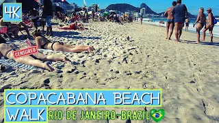 🇧🇷 | Beach Day in COPACABANA 🏖️| Rio de Janeiro, Brazil | ⁴ᴷ⁶⁰