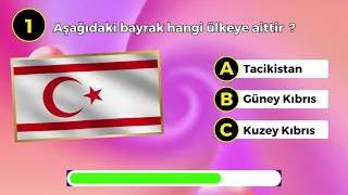 "Ülkelerin Bayrakları Testi! Kaçını Doğru Biliyorsun?"  #10 #bayrak #bilgiyarışması #genelkültür