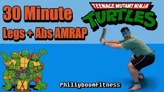 🐢 30 minute AMRAP TMNT Workout! Get SHREDDED With Bodyweight Exercise! No Equipment HIIT for Gamers