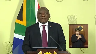 President Ramaphosa addresses the nation on the country’s response to the coronavirus pandemic