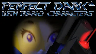 Perfect Dark with Mario Characters - Full Livestream - Peach mode