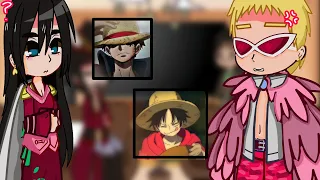 Past Warlords react to luffy👒 ( +crew+joy boy)  //Gacha nox// One piece