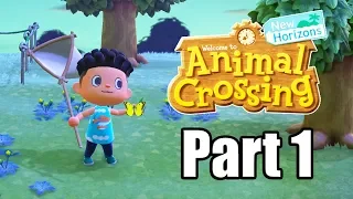 Animal Crossing: New Horizons (2020) Gameplay Walkthrough Part 1 - Life on a New Island! [Switch]